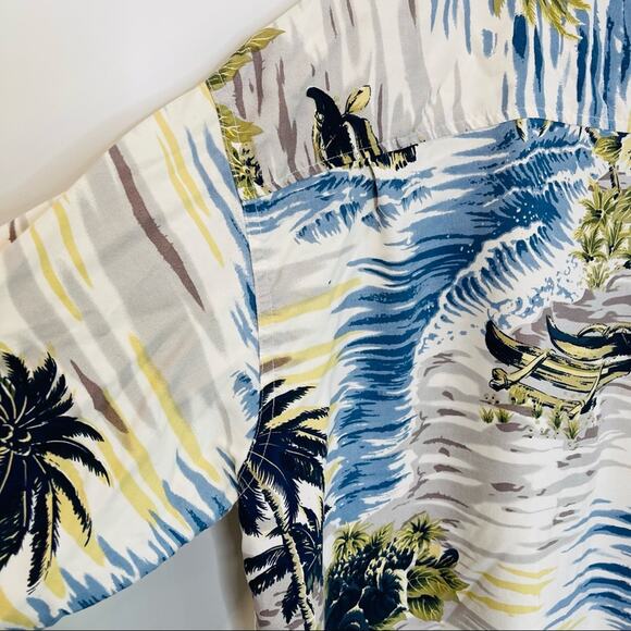 Mens Silk Hawaiian Shirt, Classic Style and Fit Label Silk silk Icon 100 Silk - Picture 4 of 7